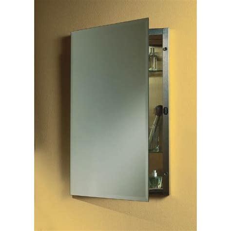 broan 1447 stainless steel body single door recessed cabinets|Amazon.com: Broan Medicine Cabinet.